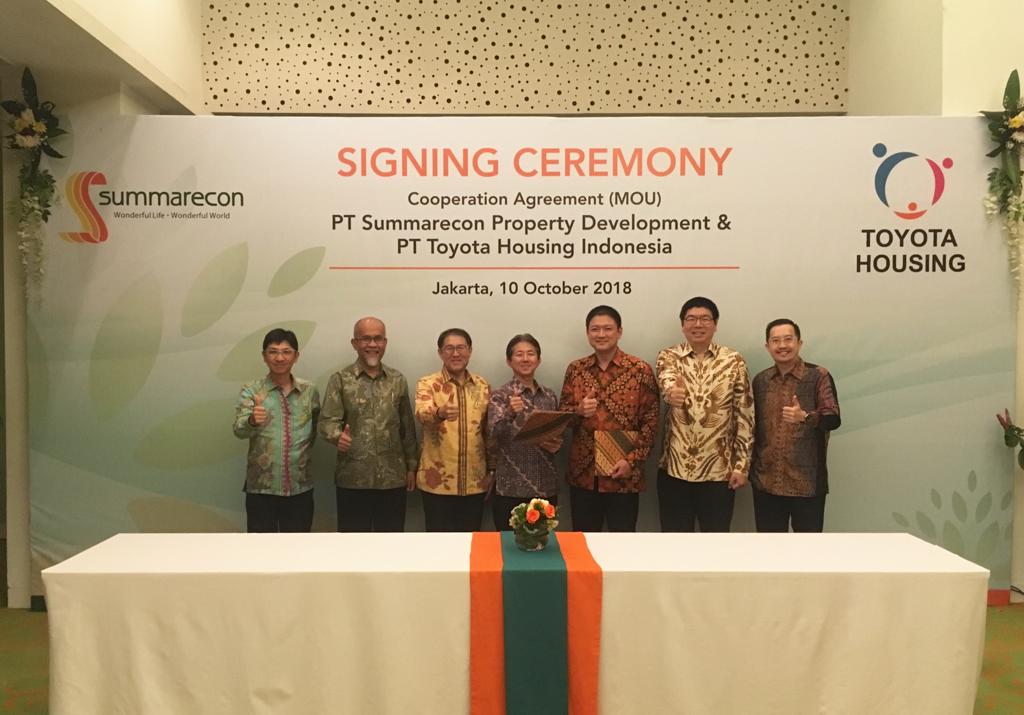 Penandatanganan MoU Summarecon Dengan PT Toyota Housing Indonesia