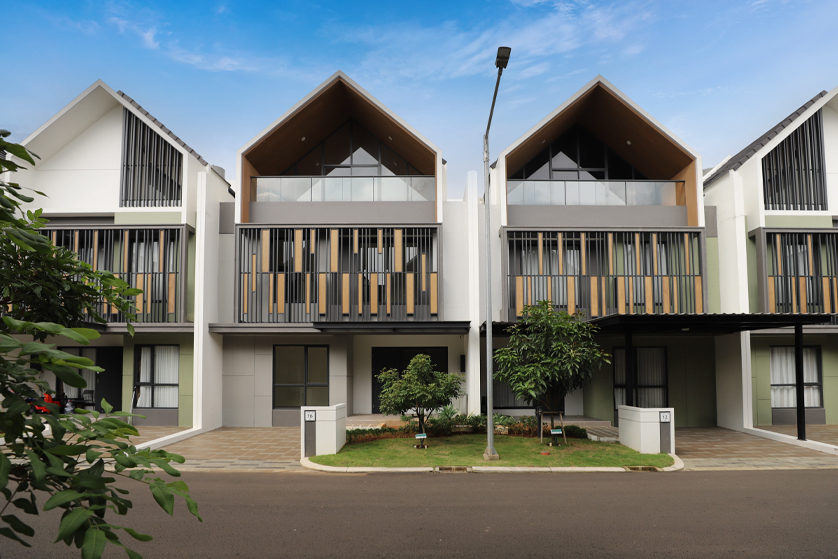 Strozzi rumah gaya arsitektur minimalis-modern di Summarecon Serpong