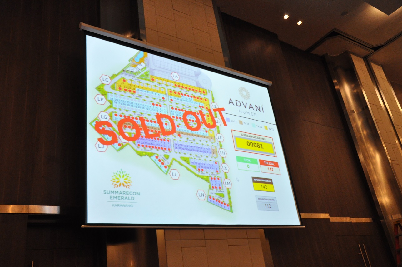 Advani Homes Summarecon Emerald Karawang Habis Dalam Satu Hari Penjualan
