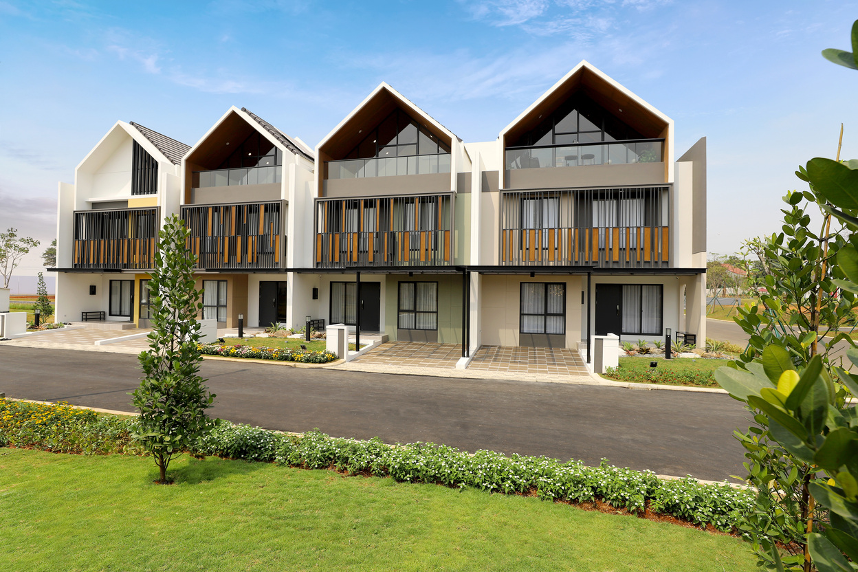 Strozzi rumah gaya arsitektur minimalis-modern di Summarecon Serpong 